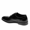 Men stylish, elegant shoes 964 black florantic