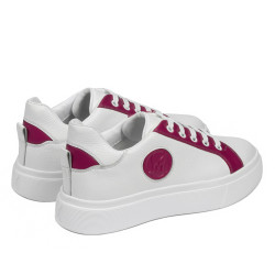Women sport shoes 6073 white+fuxia