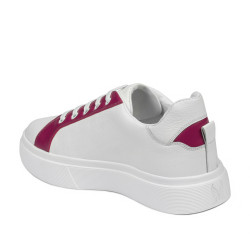 Women sport shoes 6073 white+fuxia