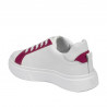 Women sport shoes 6073 white+fuxia