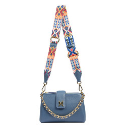 Women shoulder bag 003g bleu