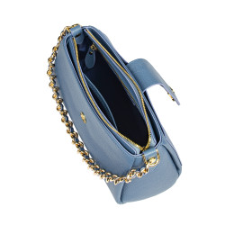 Women shoulder bag 003g bleu