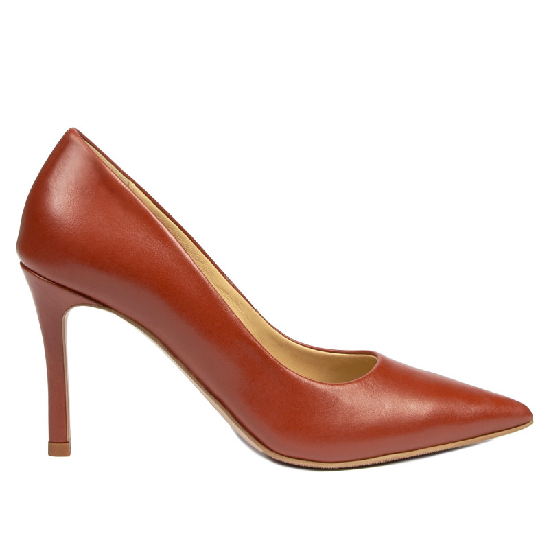 Women stylish, elegant shoes 1320 brown