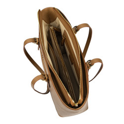 Women shoulder bag 021g brown caviar