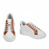 Women sport shoes 6073 white+camel