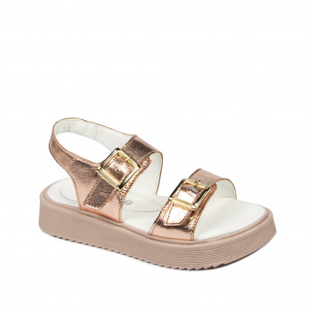Children sandals 529 pudra pearl