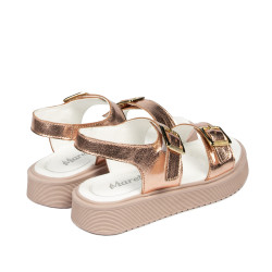 Children sandals 529 pudra pearl