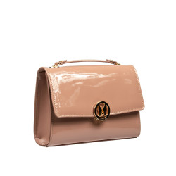 Women shoulder bag 013g patent nude