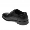Men stylish, elegant shoes 964 black