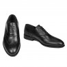 Men stylish, elegant shoes 964 black