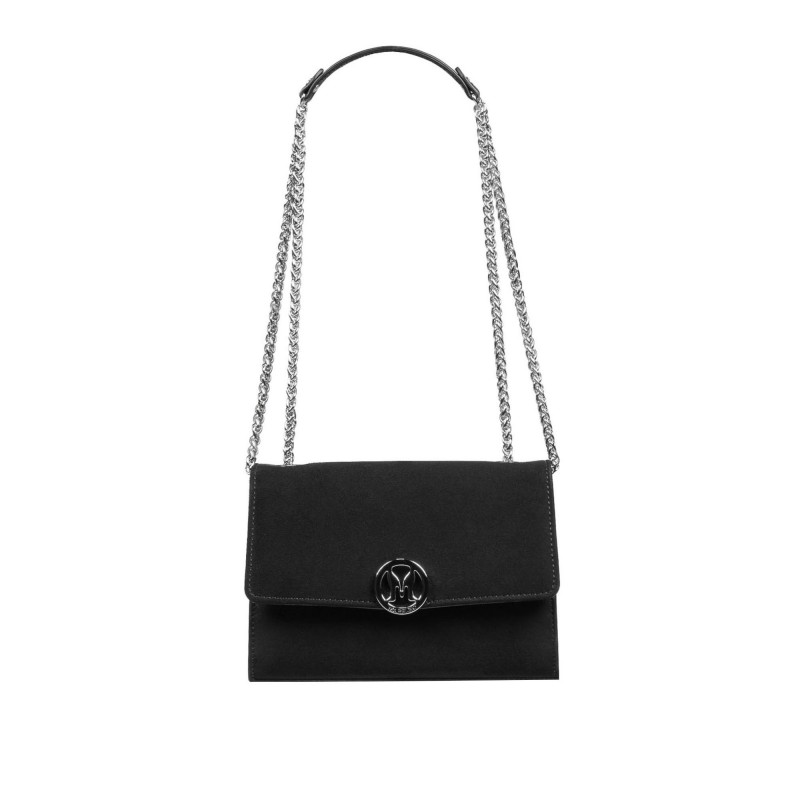 Women shoulder bag 013g 01 black antilopa