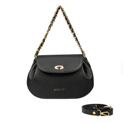 Women shoulder bag 026g biz black