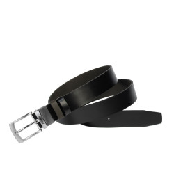 Men belt 71b bicolored black lucios+cafe
