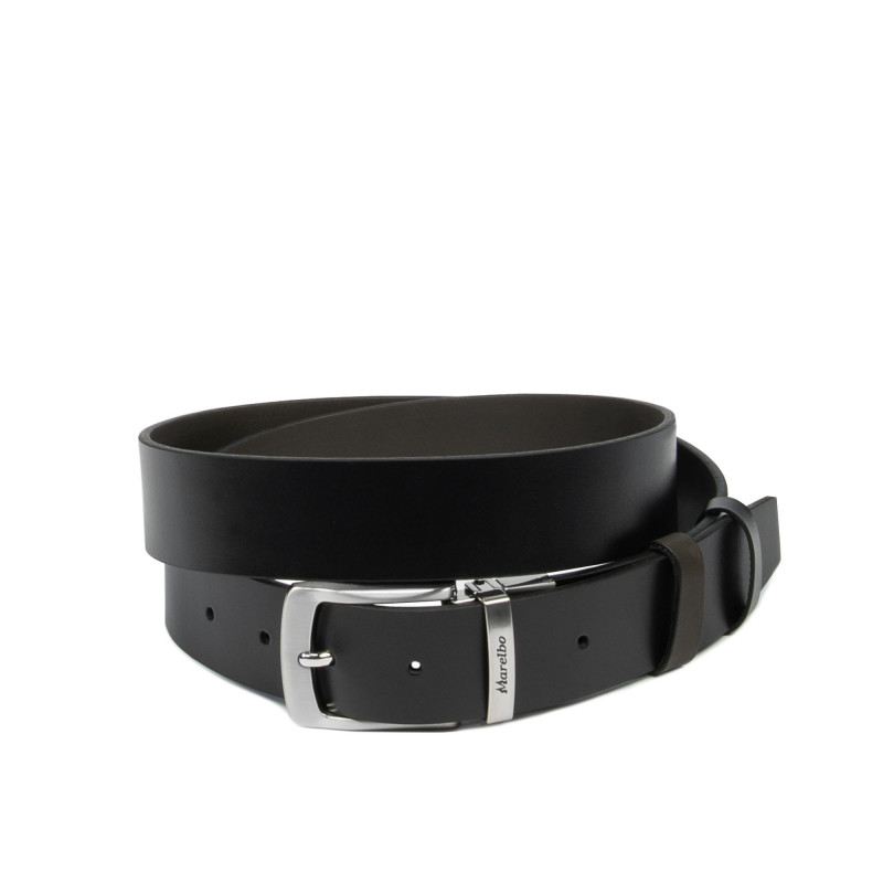 Men belt 71b bicolored black lucios+cafe