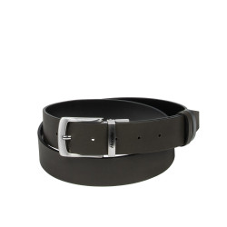 Men belt 71b bicolored black lucios+cafe