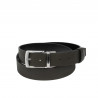 Men belt 71b bicolored black lucios+cafe