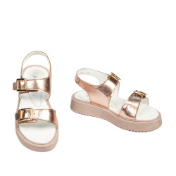 Children sandals 529 pudra pearl