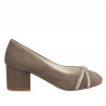 Women stylish, elegant shoes 1336 sand antilopa