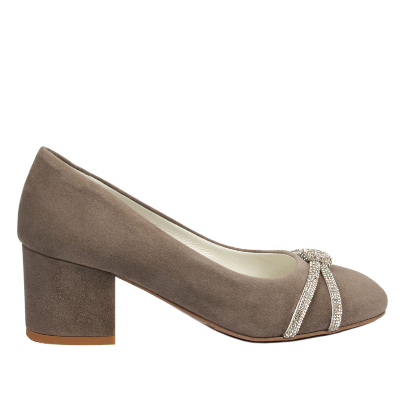 Women stylish, elegant shoes 1336 sand antilopa
