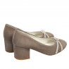 Women stylish, elegant shoes 1336 sand antilopa