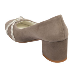 Women stylish, elegant shoes 1336 sand antilopa