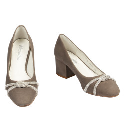 Women stylish, elegant shoes 1336 sand antilopa
