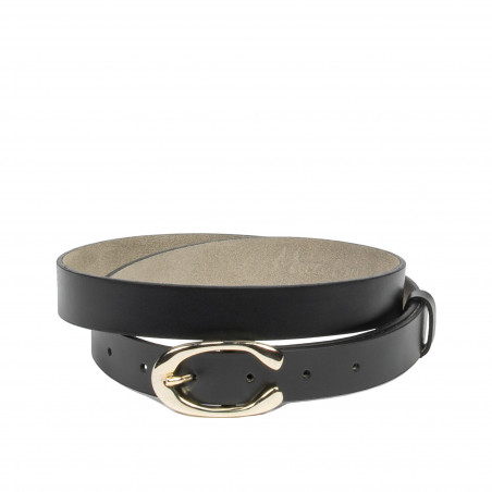 Women belt 35m black lucios