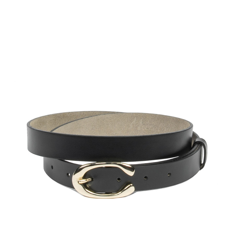 Women belt 35m black lucios