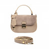 Women hand bag 022g taupe combined