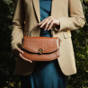 Women hand bag 023g croco camel lifestyle