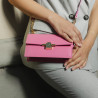 Women shoulder bag 020g pink barbie lifestyle