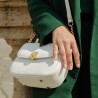 Women shoulder bag 017g white lifestyle