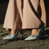 Women stylish, elegant shoes 1300 baby blue lifestyle