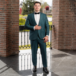 Men stylish, elegant shoes 964 black florantic