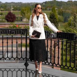 Women stylish, elegant shoes 1300 white lifestyle