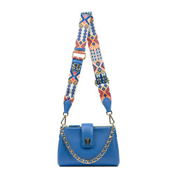 Women shoulder bag 003g blue regal