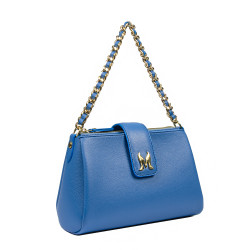 Women shoulder bag 003g blue regal