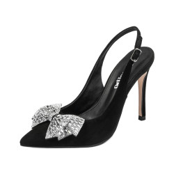 Women sandals 1316 black velour