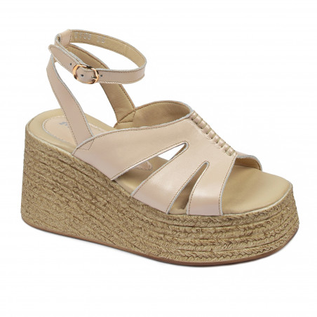 Women sandals 5108 beige pearl