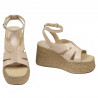 Women sandals 5108 beige pearl