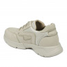 Teenagers stylish, elegant shoes 8001 beige combined
