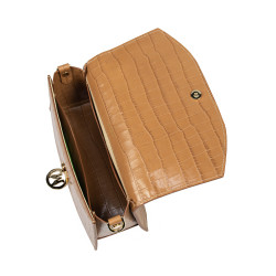 Women hand bag 023g croco brown