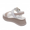 Women sandals 5107 beige pearl combined