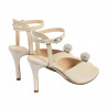 Women sandals 1329 white perlat