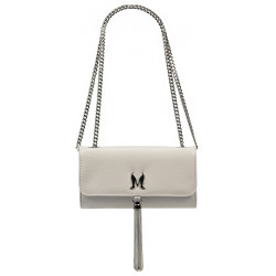 Women shoulder bag 008g 01 light gray caviar