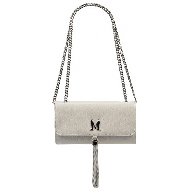 Women shoulder bag 008g 01 light gray caviar