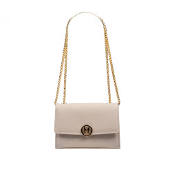 Women shoulder bag 013g beige caviar