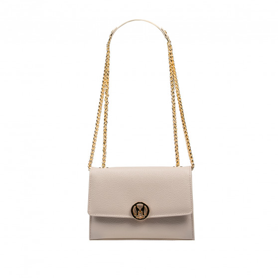 Women shoulder bag 013g beige caviar