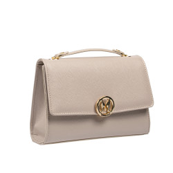Women shoulder bag 013g beige caviar