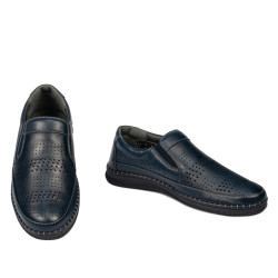 Men loafers, moccasins 925 indigo